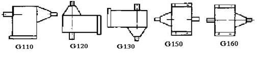 Редуктор 1Ц2С-63(редуктор Ц2С-63): варианты исполнения по способу монтажа на лапах