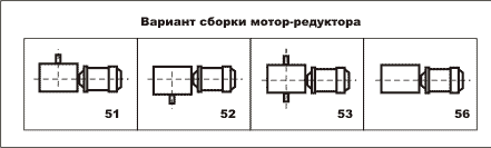 Мотор-редуктор 1МЧ-160: варианты сборки
